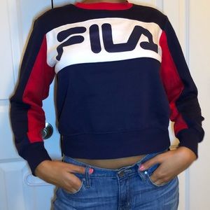 FILA Cropped Crew Neck